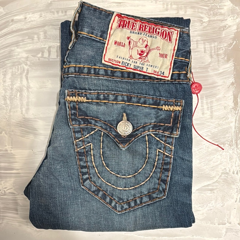 True Religion Denim Ricky Super T Jeans Blue